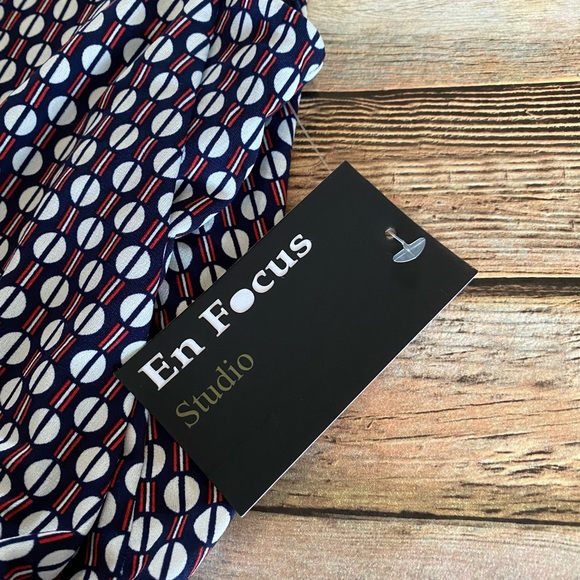 Enfocus Studio Print Sleeveless Jumpsuit Sz 14 NEW - Picture 4 of 9